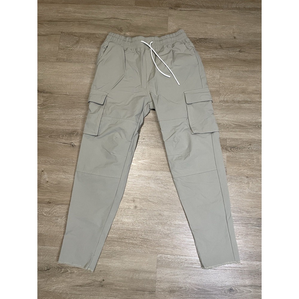 Sovereign Code Los Angeles Men's Sz M Beige Cargo Joggers Sweatpants Medium